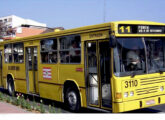 Ônibus idêntico, este trazendo a nova pintura padrão de Blumenau (fonte: Ivonaldo Holanda de Almeida / egonbus).