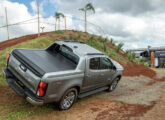 A nova picape S10: suas três primeiras apresentações públicas se deram em feiras agropecuárias; na imagem a versão High Country na Expo Londrina.