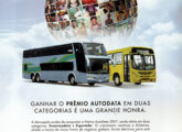 Propaganda institucional de janeiro de 2008 comemorando a conquista do Prêmio AutoData 2007 pela Marcopolo; a Ciferal aparece discretamente no rodapé da peça, mas cinco anos depois desapareceria como marca.