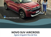 Aircross de sete lugares em publicidade de junho de 2024.