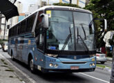 Dois Campione Vision 3.45 operados pela empresa Turismo Santa Rita, de São Paulo (SP): um em chassi VW 17.260 EOT (foto: Hipólito Rodrigues / onibusbrasil)...