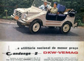 Rara publicidade do Candango 2 - a versão 4x2 do jipe -, veiculada em 1961 (fonte: Jorge A. Ferreira Jr.).