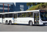 Torino de 15 metros sobre chassi Volvo B27OF  6x2, apresentado pela Marcopolo no Seminário NTU 2019.