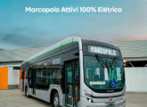 Material de divulgação do ônibus 100% elétrico desenvolvido pela Marcopolo (fonte: Jorge A. Ferreira Jr.). 