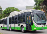 Este Viale BRT com mecânica Scania compõe a encomenda de 254 ônibus realizada pela Costa do Marfim; com entregas iniciadas em dezembro de 2021, foi a maior exportação realizada pela empresa no ano.