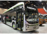 Ônibus elétrico Attivi exposto em agosto de 2022 na feira Lat.Bus (foto: Frota & Cia).