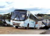 Outro Viaggio da Eucatur, em 2022 deixando a balsa de Igapó Açu, localidade na BR-319, município de Manicoré (AM) (foto: Bruno Candido dos Santos; fonte: Ivonaldo Holanda de Almeida). 