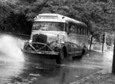 Lotação da Auto Viação D'Além, fotografado em dia de chuva no Rio de Janeiro (RJ), em 1959 (fontes: Hugo Caramuru e Ivonaldo Holanda de Almeida / ciadeonibus).