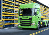 Cavalo-mecânico GH460 6x4, o mais pesado caminhão a gás da Scania, lançado em 2024.