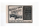 Pequena propaganda para o Buggy Toy, publicada em maio de 1982.