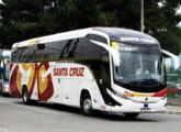 Um dos 52 Paradiso G8 1200 entregues à Viação Santa Cruz, de Mogi Guaçu (SP), em 2023; os veículos utilizam chassi longo Scania K 400 4x2, especialmente equipados com motor de 13 litros e 400 cv (foto: José Geyvson da Silva / onibusbrasil). 