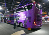 Paradiso 1800 DD em chassi Volvo B150R, trazendo acabamento interno especial e completa dotação de itens de conforto (foto: LEXICAR).