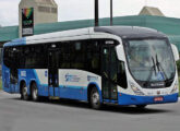 Viale de três portas e três eixos da Canasvieiras Transportes, atuando no sistema integrado de Florianópolis (SC); tinha chassi Scania K310 IB (foto: Isaac Matos Preizner / egonbus).