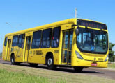 Torino sobre chassi de entrada baixa Mercedes-Benz O 500 U, alocado ao transporte público de Presidente Prudente (SP) (foto: Diego Leão / onibusbrasil). 