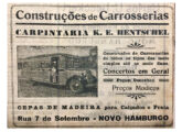 Publicidade provavelmente contemporânea à carroceria que a ilustra (fonte: Régulo Franquine Ferrari).